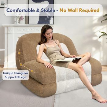 sleeper sofa bed folding futon chair 08