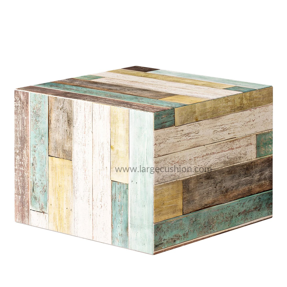 Multi-Functional Ottoman Pouf - Cube Footstool for Home Decor (Colorful Flooring) 1 Multi-Functional Ottoman Pouf - Cube Footstool for Home Decor (Colorful Flooring)