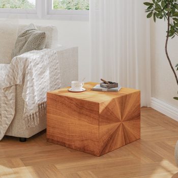 Versatile Ottoman Foot Stool, Modern Cube Pouf for Home Decor & Seating (Yellow Wood Grain) 8 versatile ottoman foot stool 02