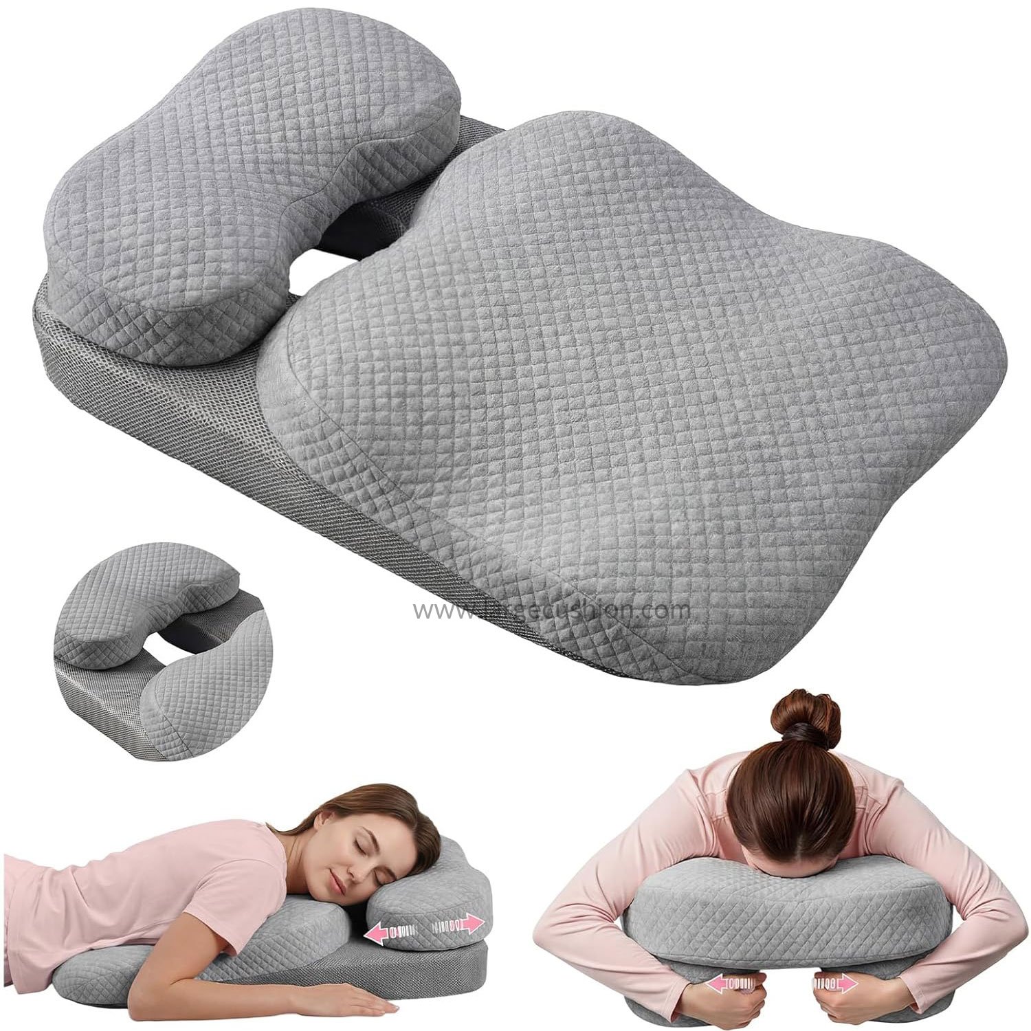 Adjustable Face Down Pillow for Eye Surgery, BBL, Massage, Sleeping 1 Adjustable Face Down Pillow for Eye Surgery, BBL, Massage, Sleeping