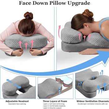 Adjustable Face Down Pillow for Eye Surgery, BBL, Massage, Sleeping 14 adjustable face down pillow 05