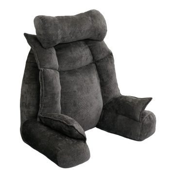 Ergonomic Body Support Reading Pillow with Armrests for Bed and Sofa