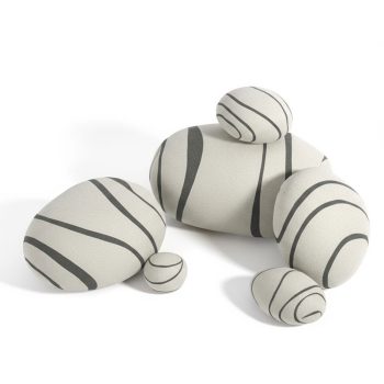 Neo-LivingStones Pebble Pillows Rock Pillows Pebble Cushions Set