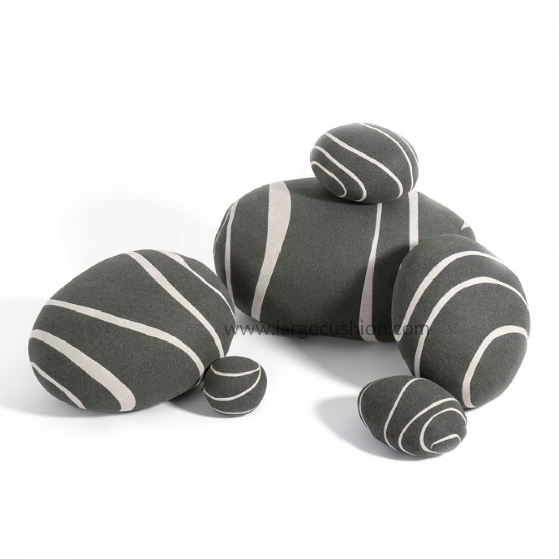 Neo-LivingStones Pebble Pillows Rock Pillows Pebble Cushions Set 2 Neo-LivingStones Pebble Pillows Rock Pillows Pebble Cushions Set - Image 2