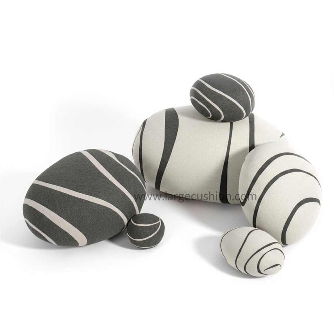 Neo-LivingStones Pebble Pillows Rock Pillows Pebble Cushions Set 3 Neo-LivingStones Pebble Pillows Rock Pillows Pebble Cushions Set - Image 3