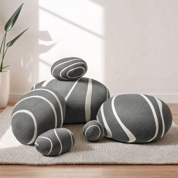Neo-LivingStones Pebble Pillows Rock Pillows Pebble Cushions Set 27 livingstones pebble cushions 05