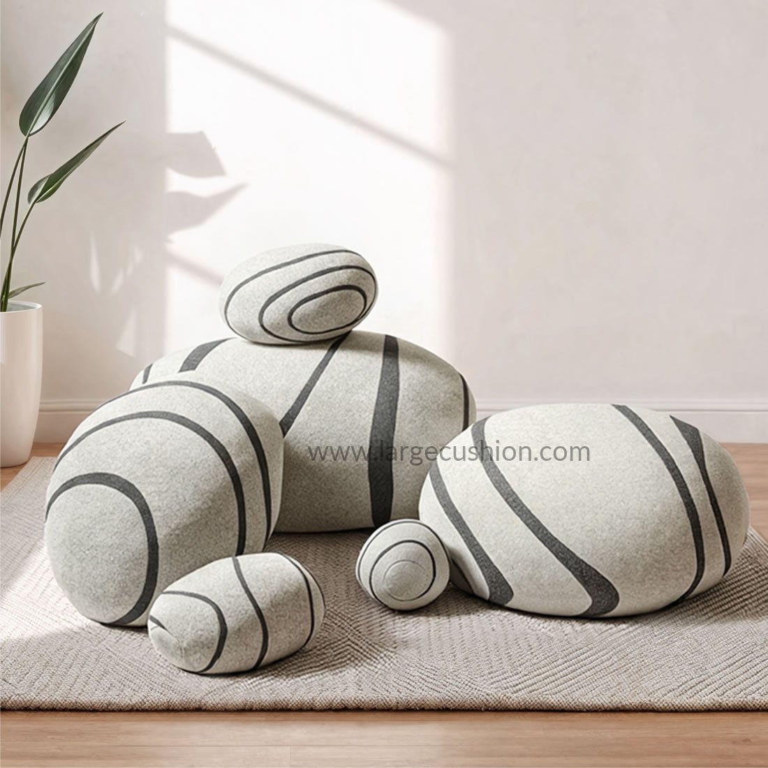 Neo-LivingStones Pebble Pillows Rock Pillows Pebble Cushions Set 7 Neo-LivingStones Pebble Pillows Rock Pillows Pebble Cushions Set - Image 7