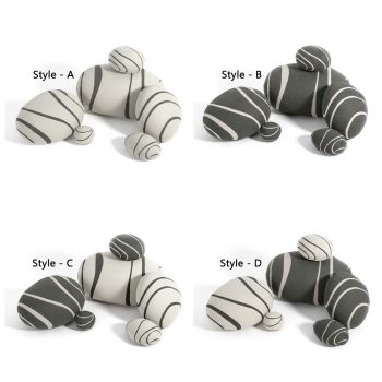 Neo-LivingStones Pebble Pillows Rock Pillows Pebble Cushions Set 26 livingstones pebble cushions 18