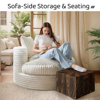 stylish ottoman pouf foot stool 03