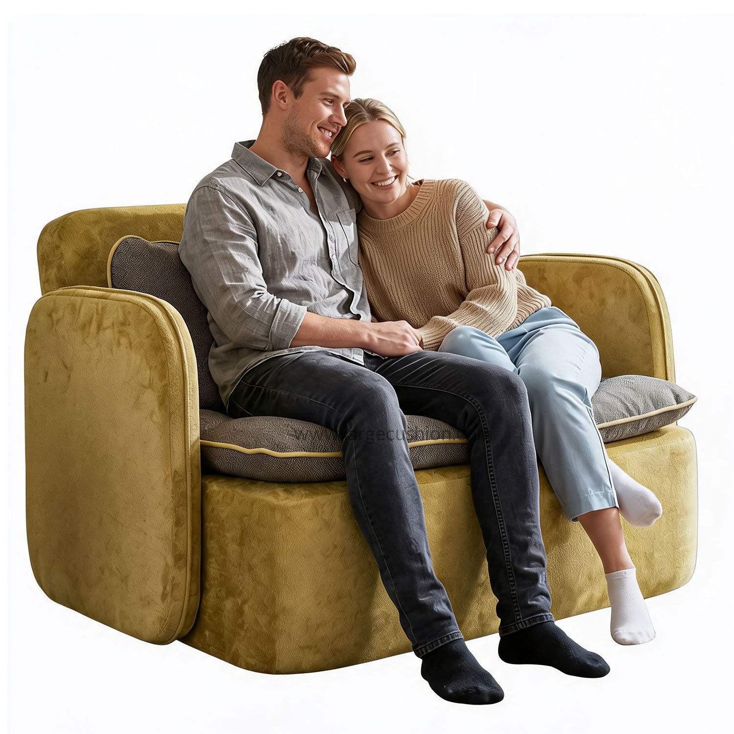 Modern Upholstered Loveseat Chair with Lumbar Support for Small Spaces 1 Modern Upholstered Loveseat Chair with Lumbar Support for Small Spaces